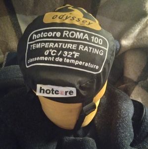 hotcore sleeping bag packs down